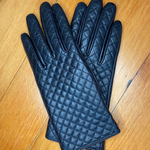 Target Accessories Black Faux Leather Gloves Poshmark